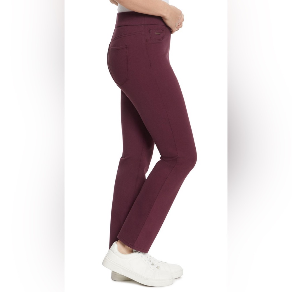 NWT Nine West Mid Rise Heidi Pull On Pant Casual Work Wear Office Straight Leg